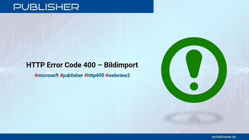 HTTP Error Code 400 – Bildimport
